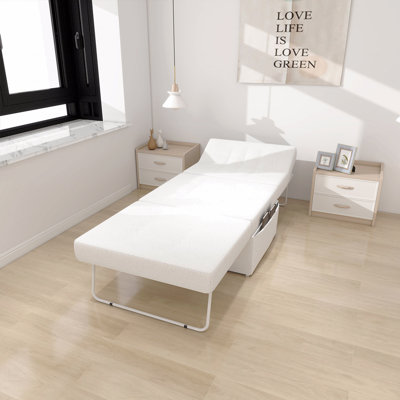 Convertible Sofa Bed 4 In 1 Multi-Function Folding Ottoman Sleeper Bed, Modern Convertible Chair Adjustable Backrest