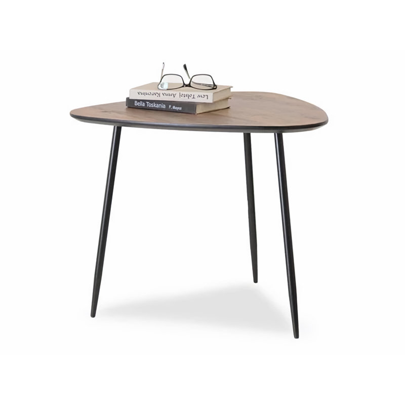 Greeson Three Leg Coffee Table, 47cm H x 59cm L, Nutty