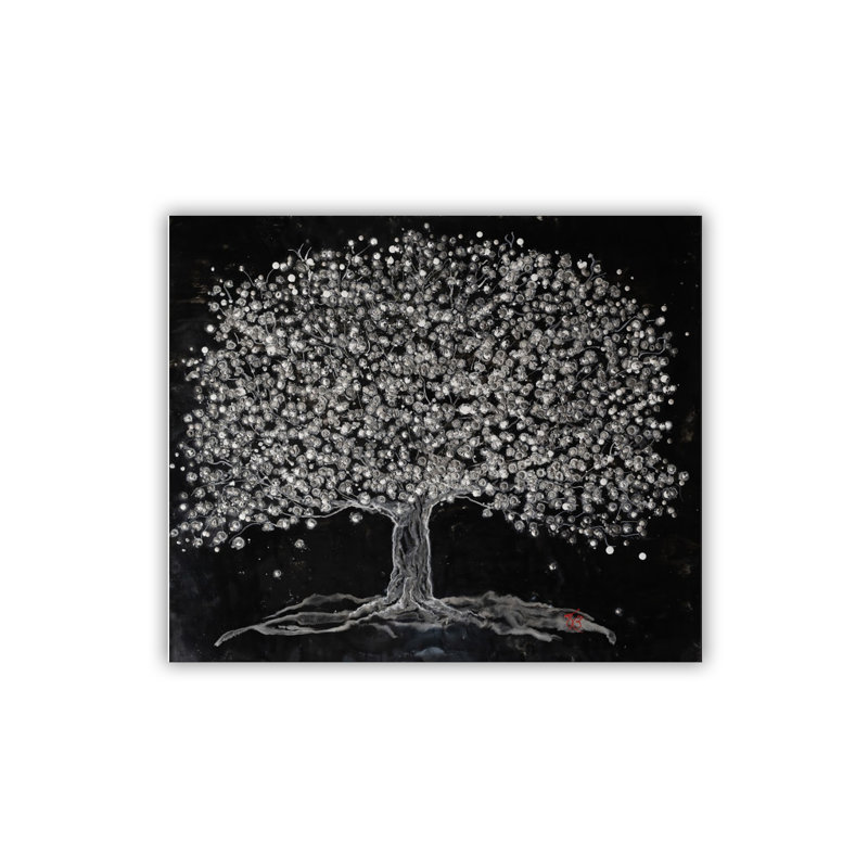 "Celestial Bloom", art mural sur toile, Toile tendue, H 30 po x l 40 po