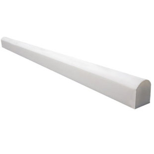 Carreau rond 0,5 po x 12 po Bianco Dolomite (Ensemble de 10)