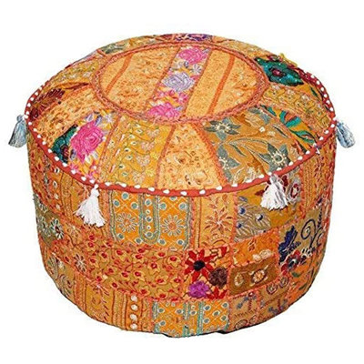 Indian Pouf Footstool Cover Only