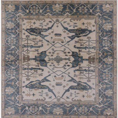 Tapis oriental brun / bleu