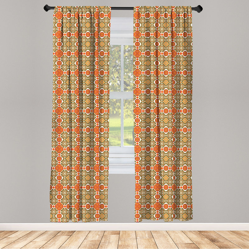 Semi-Sheer Rod Pocket Curtain Panels, 28" x 63"