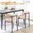 Sherpa Upholstered Metal Dining Chairs-1389094372-1351667565