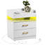 45cm W Manufactured Wood Bedside Table