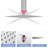 8" Square Rainfall Shower Head, Wall/Ceiling Mounted-118580315