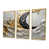 Toile avec cadre flottant or