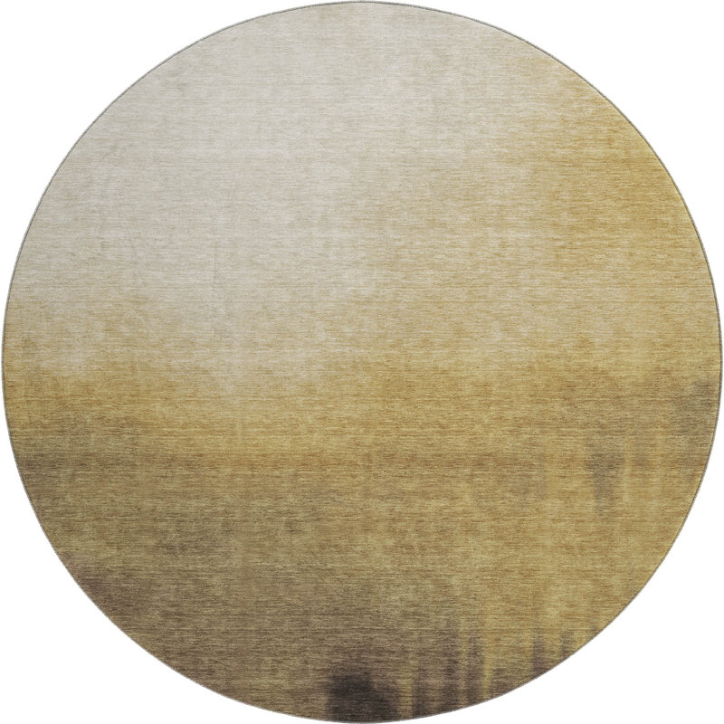Tapis dégradé de qualité supérieure Mayfield AMF2420, Miel, Rond 8 pi