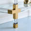 Console italienne en acrylique transparent