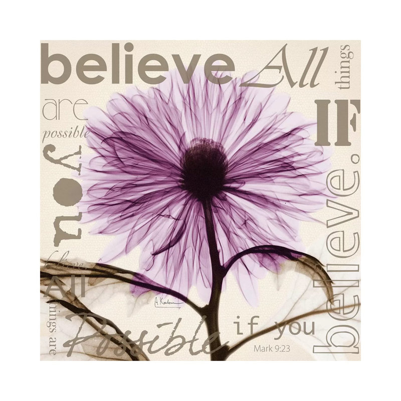 Chrysanthemum Believe by Albert Koetsier - Print on Canvas, 66.04cm H x 66.04cm W x 1.91cm D, Wrapped Canvas