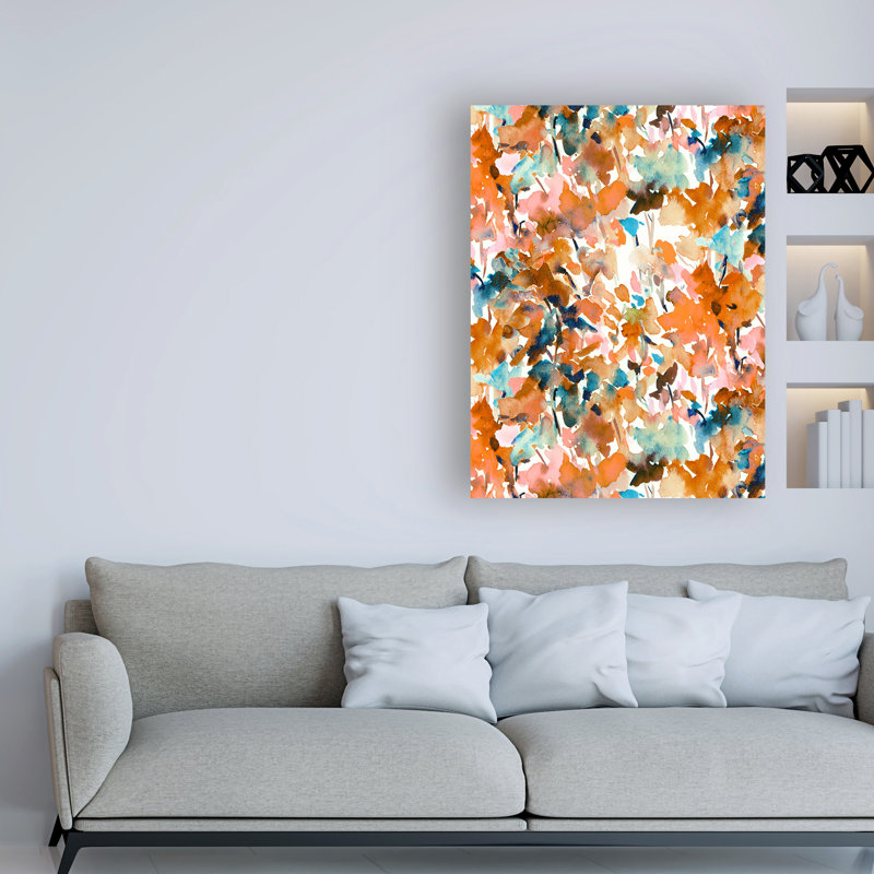 « Local Color orange » par Jacqueline Maldonad, reproduction d’art sur toile