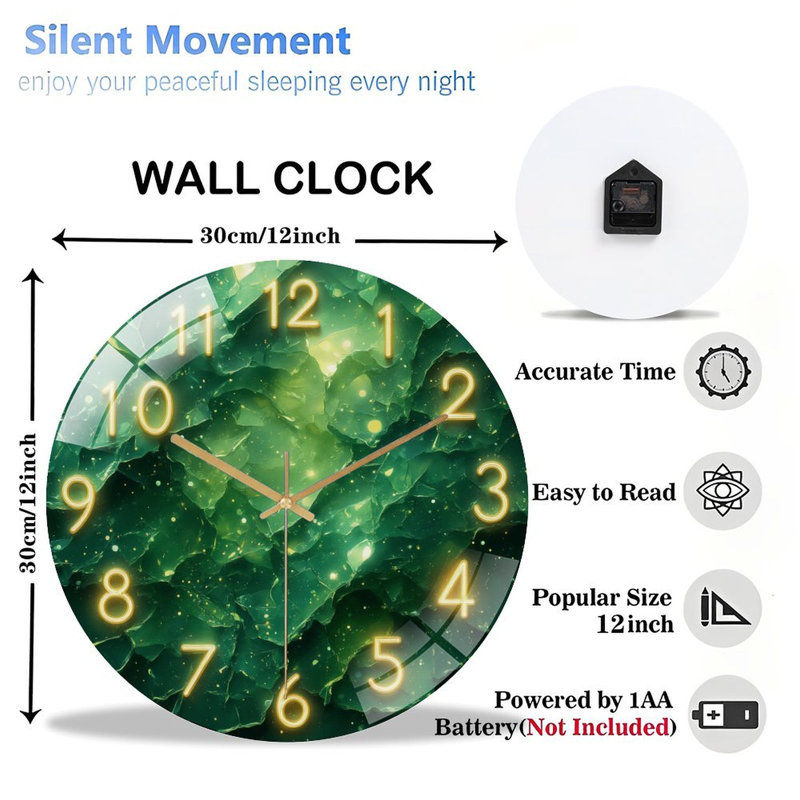 Horloge murale 12 po