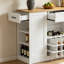 Armoire de bar moderne 47,2 po avec porte-bouteilles et rangement-799845558