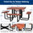 Spacious Patio Tables, Solid Wood, Steel Frame, Modern Backyard Dining