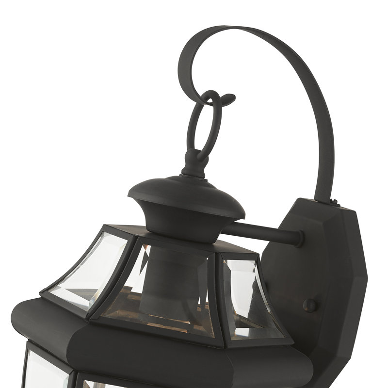 Alexavier Solid Brass Wall Light, Black
