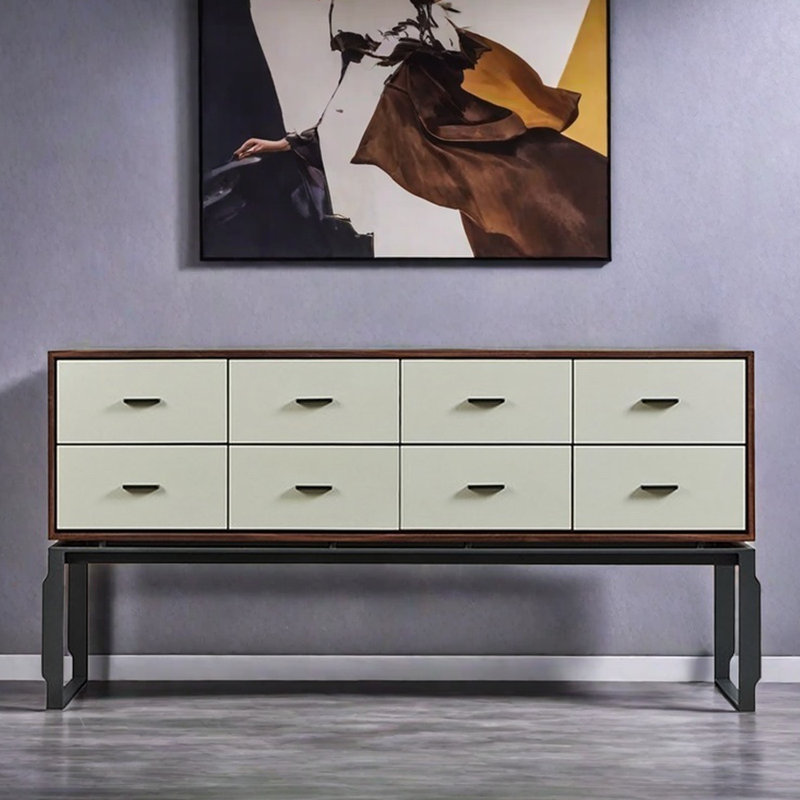 Buffet de rangement moderne à 8 tiroirs