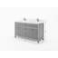 Meuble-lavabo double 60 po avec plateau en quartz Sonoma