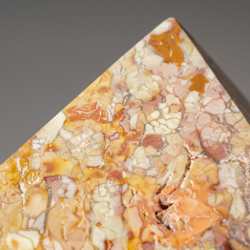 Polished Picture Jasper Pyramid from Madagascar (1.5 Lbs)