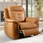 Fauteuil inclinable en simili cuir de qualité supérieure avec moteur simple et USB (ensemble de 2) Jong-84691668