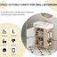 Meuble-lavabo de salle de bain avec lavabo en céramique de style contemporain - 21,6 po 24vb06-21lvr avec rangement spacieux