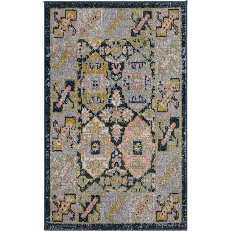 Taslin Rug, Blue, Rectangle 2' x 3'1''