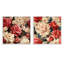 Cobbutown - Ensemble de 2 collages carrés floraux-101856206-101856208