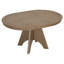 Table de salle à manger extensible vintage pour 4-6, table de cuisine rustique de 42 à 58 pouces avec finition patinée et pieds croisés robustes-257431208