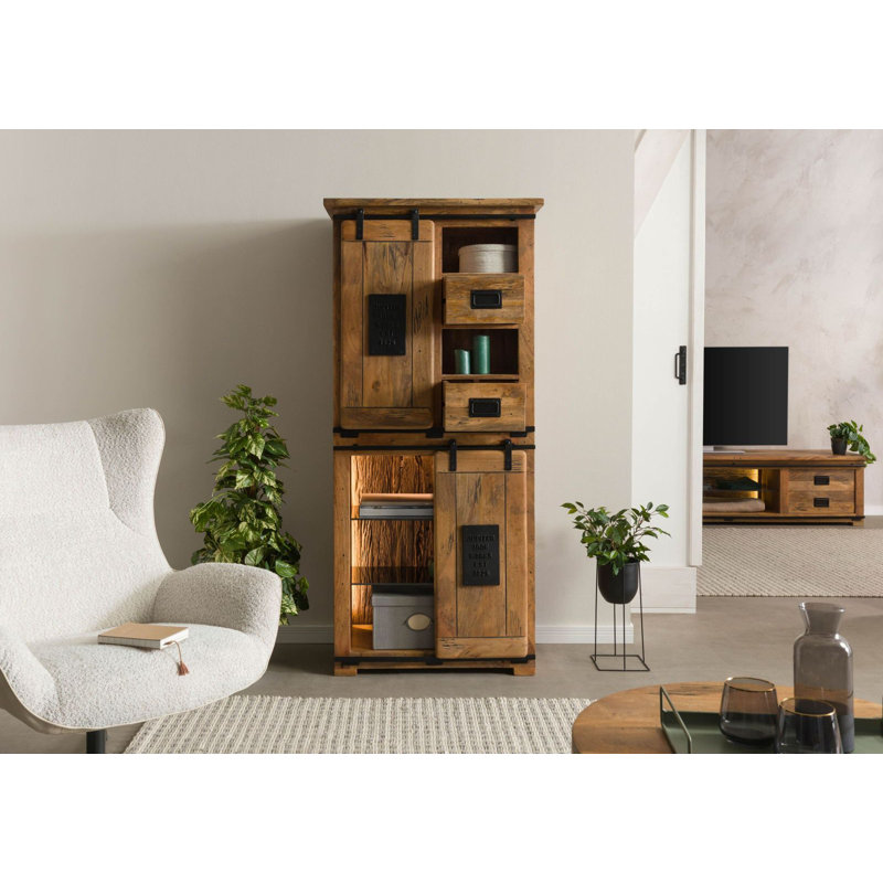 RAILWAY LUX 80cm Solid Wood Sideboard