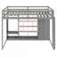 Lit mezzanine avec rangement intelligent et garde-robe ouvert-805548652-805548654