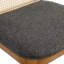 Chaise d'appoint en bois et rotin Monarch-102521191