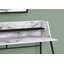 Bureau d'ordinateur, bureau personnel, ordinateur portable, tablettes de rangement, L 48 po, travail, stratifié aspect marbre, métal noir, contemporain, moderne-484376160