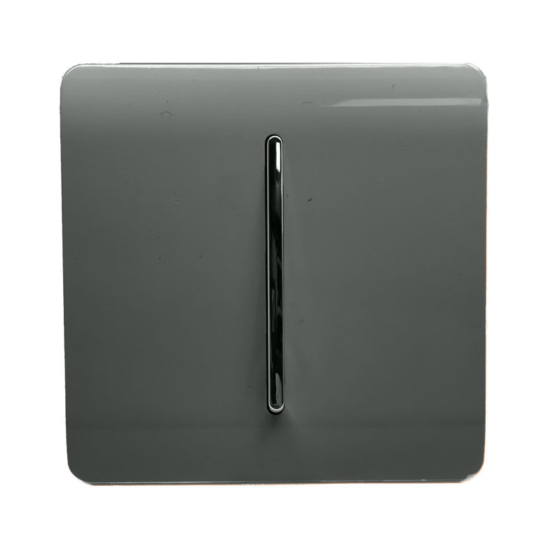 Trendi Switch 1 Gang 1 or 2 way Rocker Light Switch, Light Grey