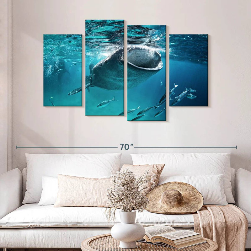 Brampt Gaping Whale Shark, 32"H x 52"W