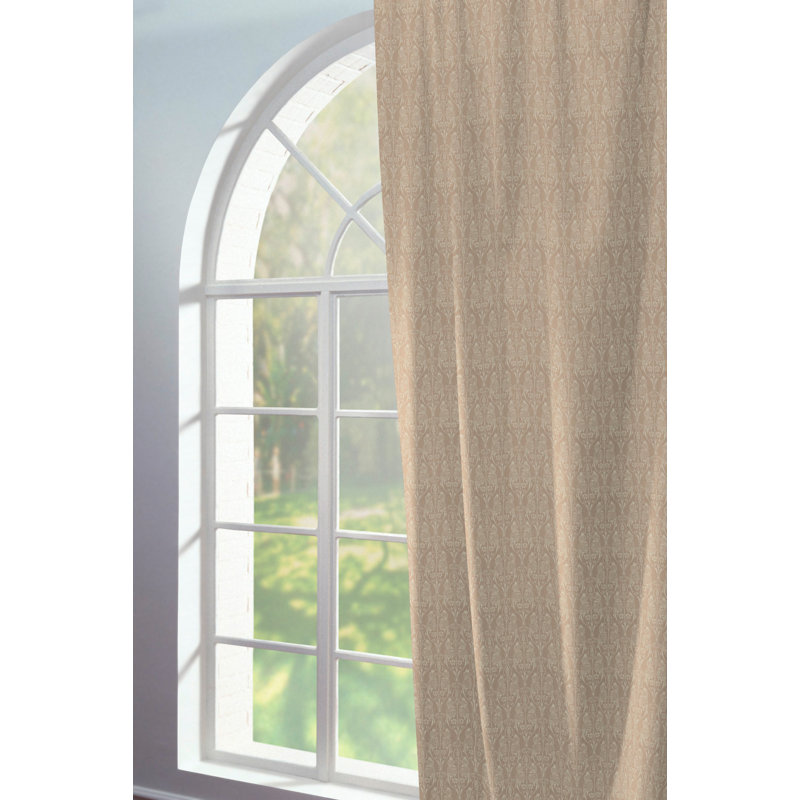 Wybron Little Parrot Eyelet Opaque Curtain, Light Brown, 145 W x 175 D cm