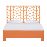 Ivy Twin Platform Bed, Citrus Orange
