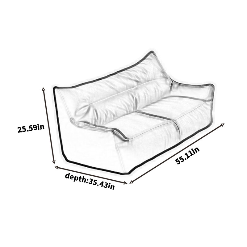 Burney, H 25,59 po x l 55,11 po x P 35,43 po, Brun