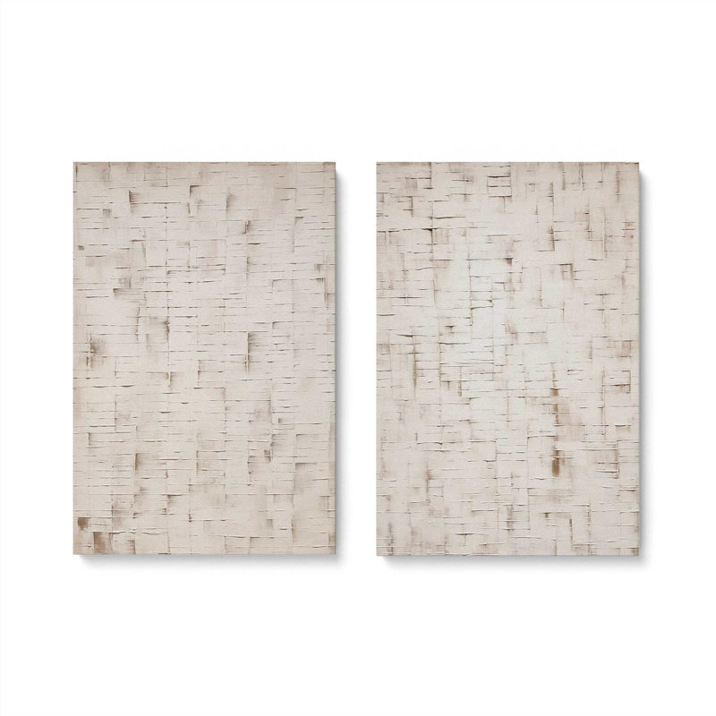 Tranquil Layers Set of 2 Canvas Prints in a Frame, Wrapped Canvas, 30" H x 40" W x 1.25" D