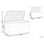17 Stories 116cm W 420L Polyethylene Plastic Lockable Storage Bench-78947205