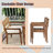 7-Piece Acacia Wood Outdoor Dining Set With Cushions, Modern 6 Chairs And 1 Large Table For Lawn, Backyard, Garden Deck And Poolside-373004166