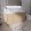 Ensemble de meuble-lavabo double autoportant 60 po avec plateau en résine Marham-113607540