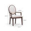 Fauteuil Goeffrey, brun foncé et beige
