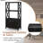 Bathroom Storage Cabinet With Open Shelves & Double Doors Modern Storage Organizer-106952691