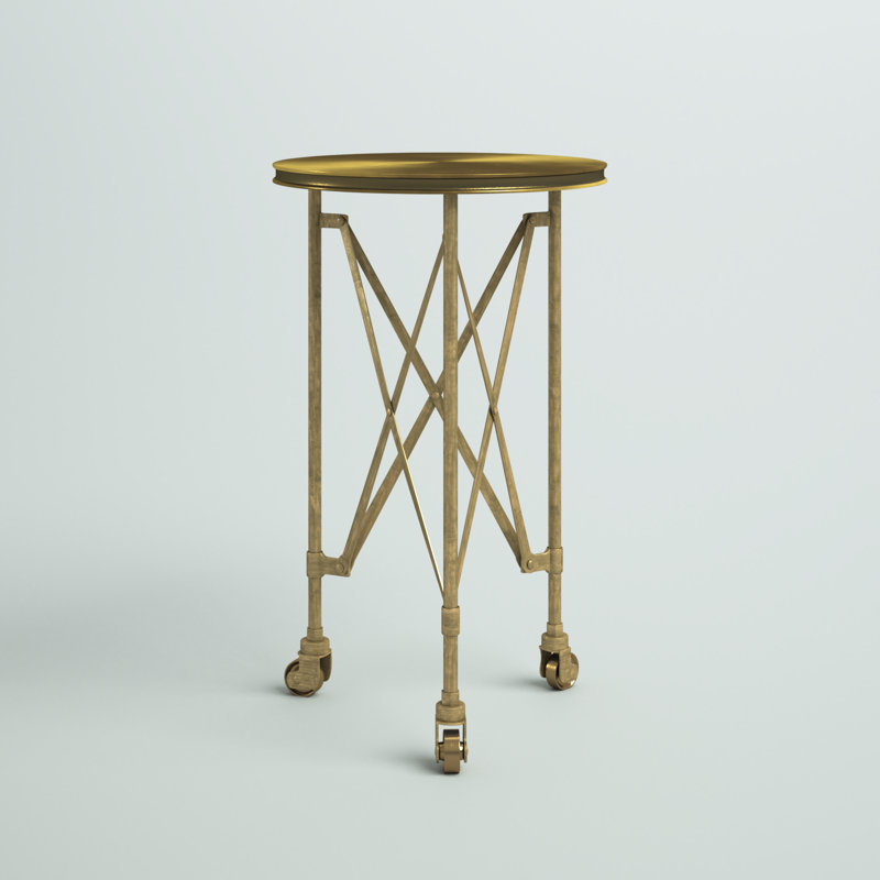 Table de bout Jerlisha, Or industriel chic