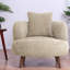 Méridienne d'appoint confortable en chenille 36 po avec repose-pieds Comfy