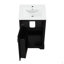 Meuble-lavabo de 20 po avec lavabo, armoire de salle de bain avec porte à fermeture douce, support de rangement et tablette réglable-1989884111