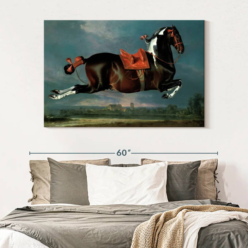 Brampt The Piebald Horse Cehero Rearing, 34" H x 51" W