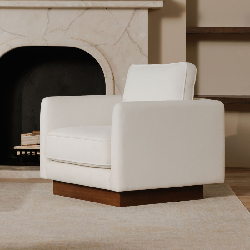 Fauteuil d'appoint Ashby, Blanc