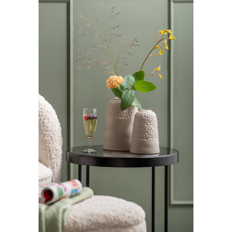 Table Vase 1, 33cm H x 19cm W x 19cm D, Warm Grey