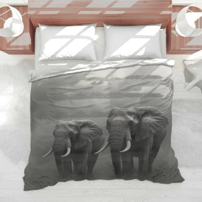Two African Elephants Comforter