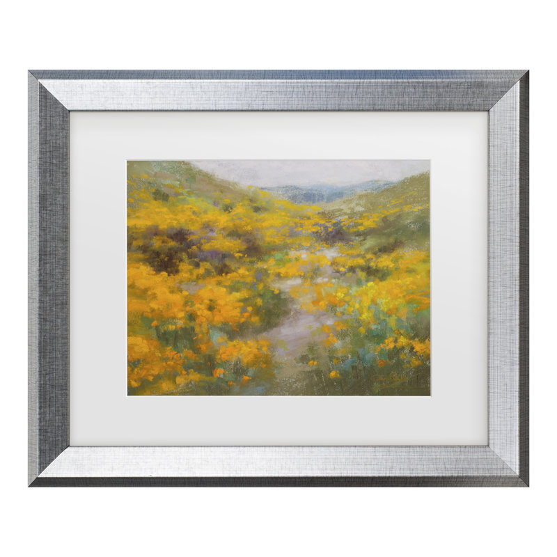 «Christine Debrosky Golden Explosion Matted Art encadré, H 14,5 po x l 17,5 po